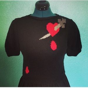 Ains and Elke StyleHaus Heart and Dagger Sweater